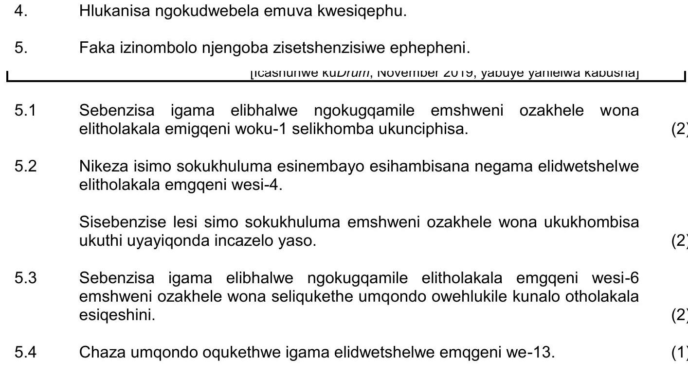 5.1-Sebenzisa-igama-elihle-ngokugamile-emshinweni-ozakhele-wona-elitholakala-emgqeni-woku-1-selikhomba-ukunqandisa-NSC IsiZulu HL-Question 5-2021-Paper 1.png