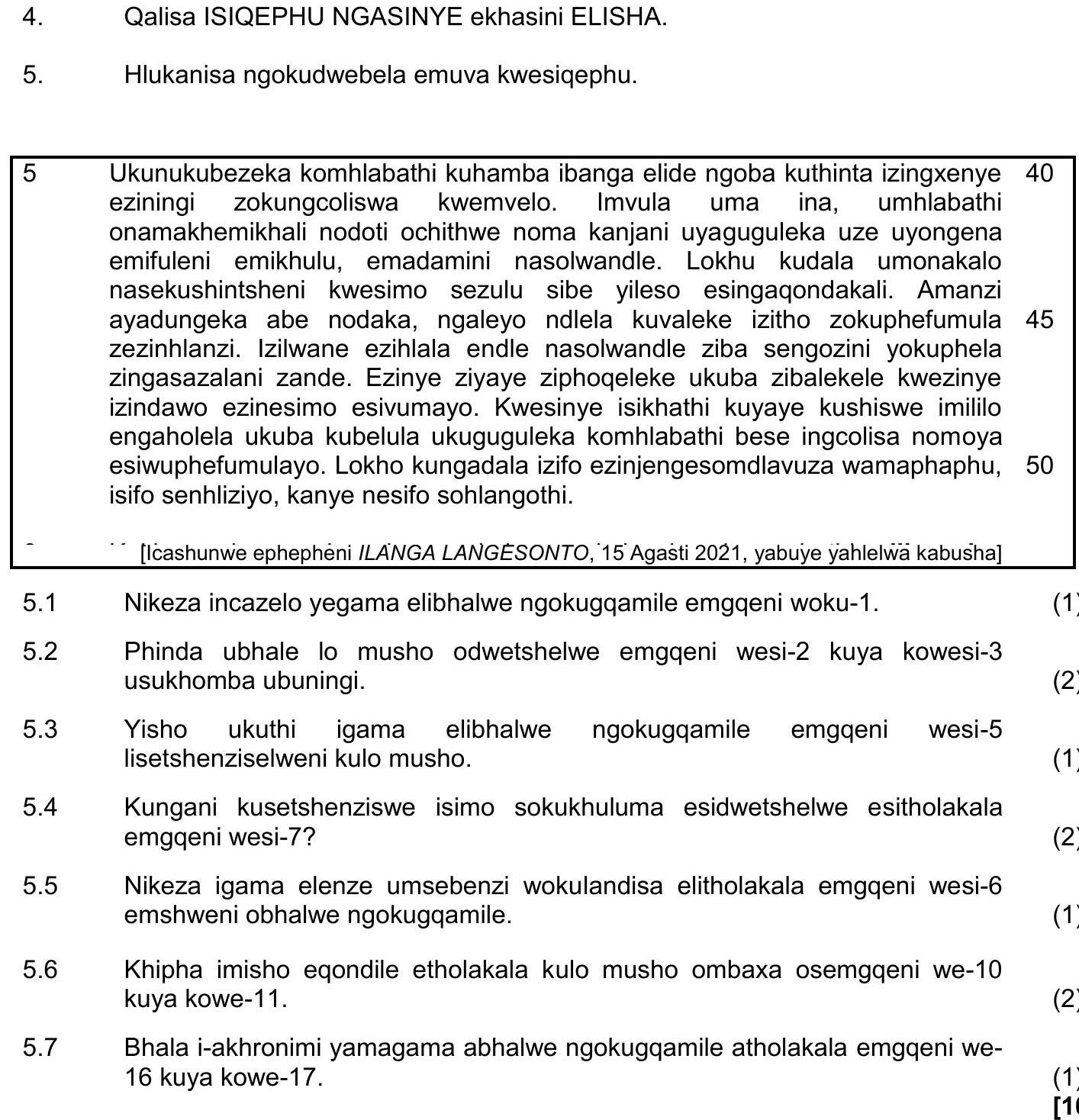 Ukunukubezeka-komhlabathi-kuhabma-ibanga-elide-ngoba-kuthinta-izindlela-eziningi-zokungcoliswa-kwemvelo-NSC IsiZulu HL-Question 5-2022-Paper 1.png