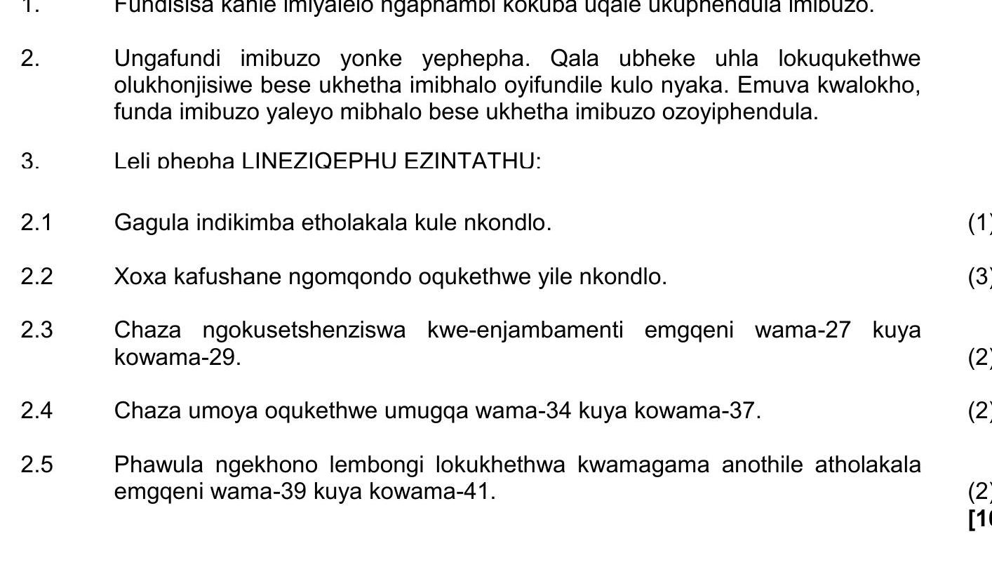 Ungafundi-imisebenzi-yokuqala-NSC IsiZulu HL-Question 2-2023-Paper 2.png