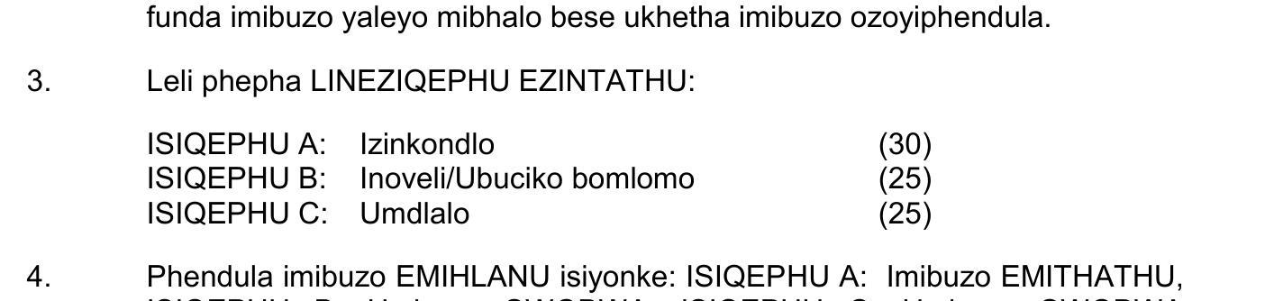 Phendula-imibuzo-EMIHLANU-isiyonk:-ISIQEPHU-A:-Imibuzo-EMITHATHU,-1-NSC IsiZulu HL-Question 3-2024-Paper 2.png
