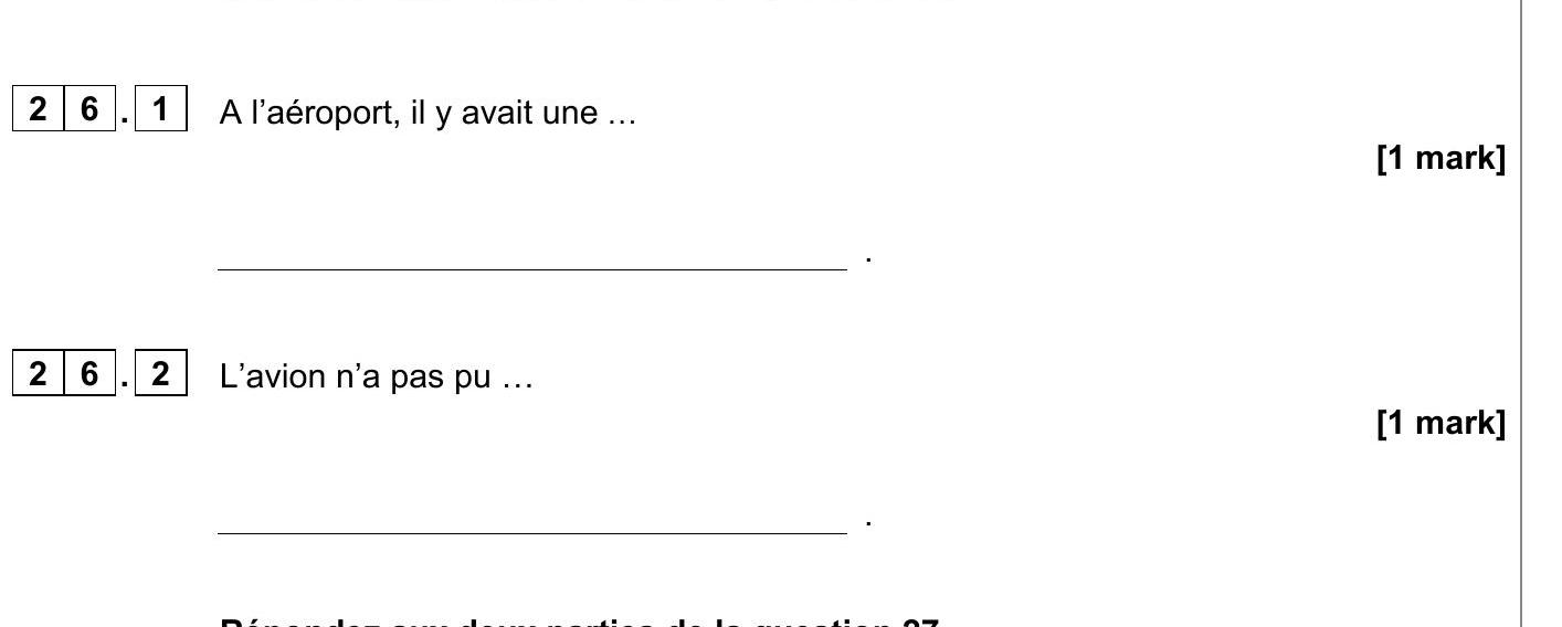 A-l’aéroport,-il-y-avait-une-..-AQA-GCSE French-Question 26-2023-Paper 1.png