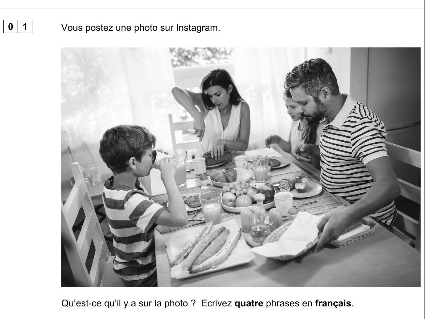 Vous-postez-une-photo-sur-Instagram-AQA-GCSE French-Question 1-2023-Paper 4.png
