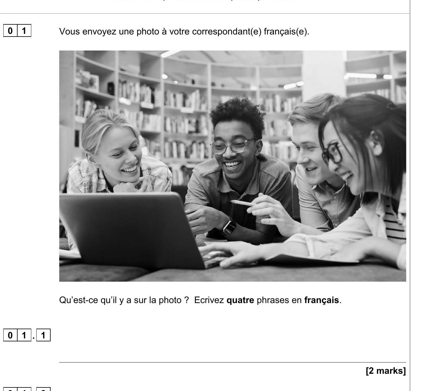 Vous-envoyez-une-photo-à-votre-correspondant(e)-français(e)-AQA-GCSE French-Question 1-2022-Paper 1.png