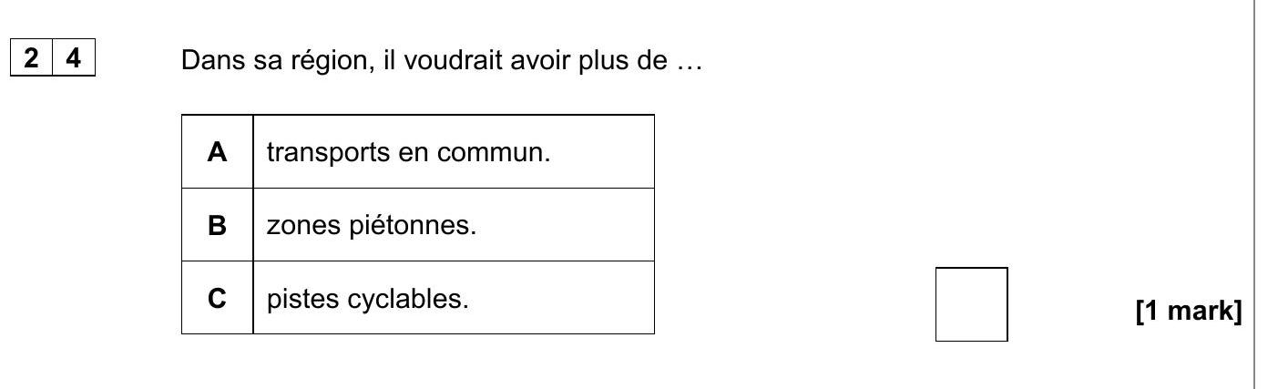 Dans-sa-région,-il-voudrait-avoir-plus-de-..-AQA-GCSE French-Question 24-2021-Paper 1.png