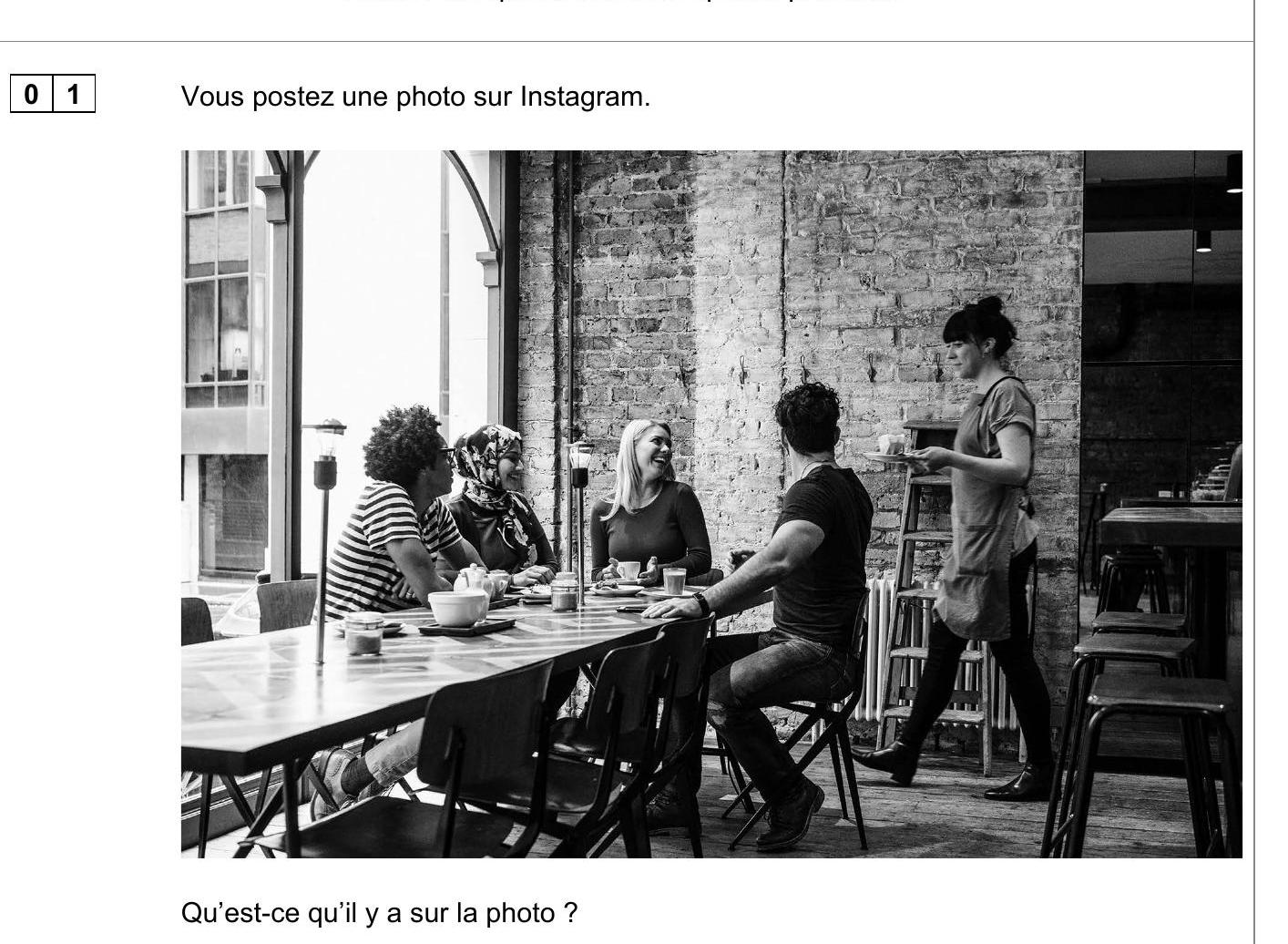Vous-postez-une-photo-sur-Instagram-AQA-GCSE French-Question 1-2021-Paper 1.png