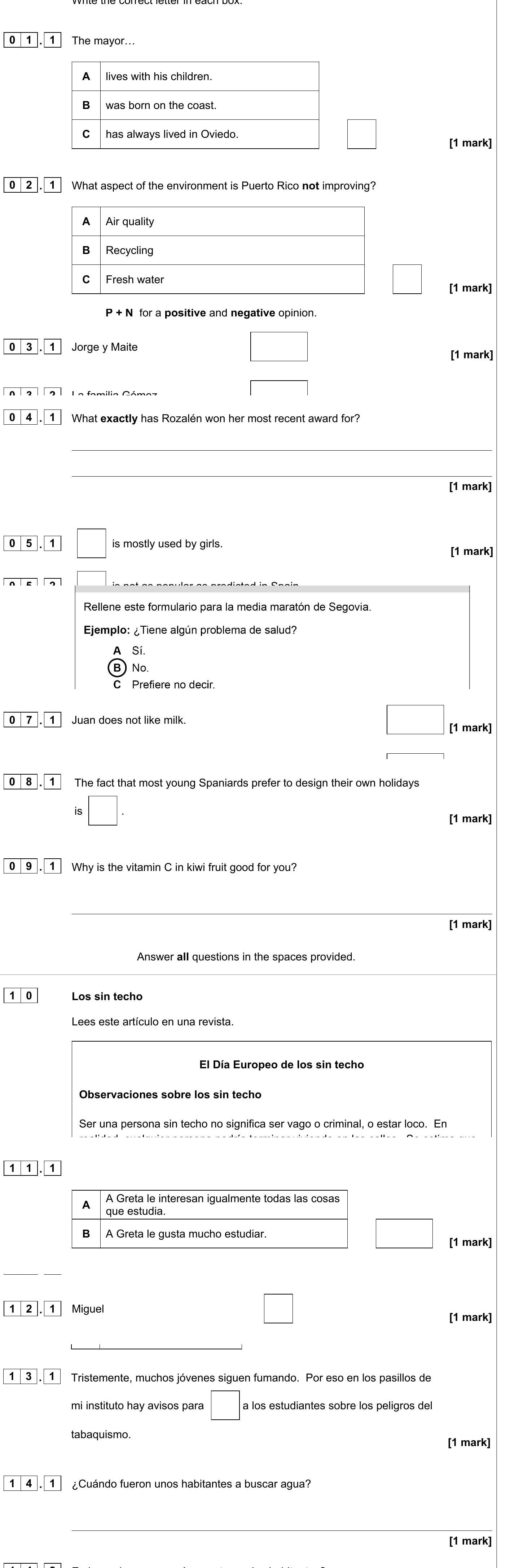 The-mayor…--A)-lives-with-his-children-AQA-GCSE Spanish-Question 1-2023-Paper 3.png