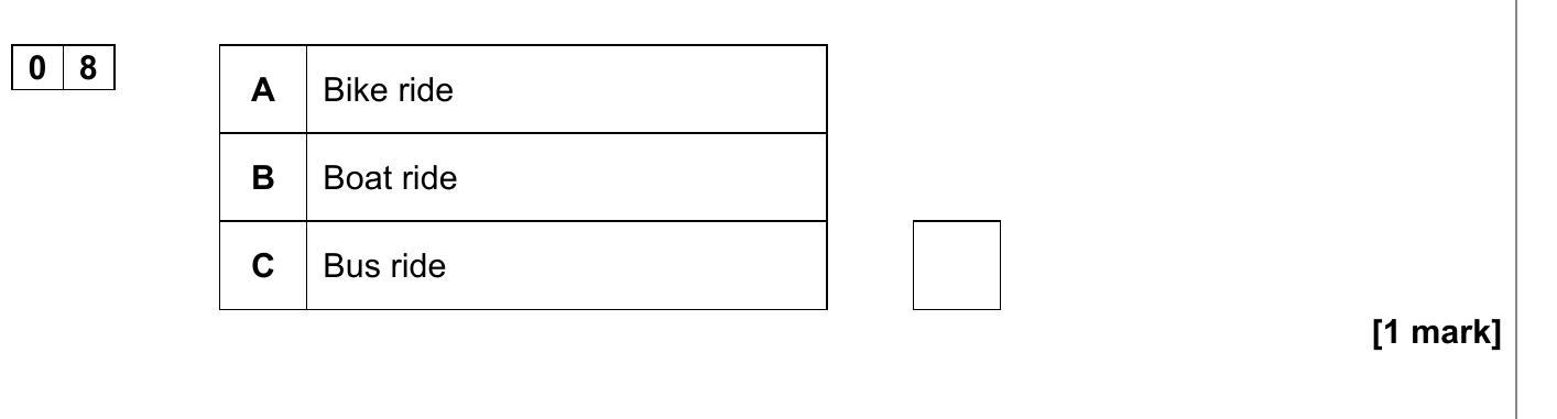 A.-Bike-ride-B-AQA-GCSE Spanish-Question 8-2022-Paper 1.png