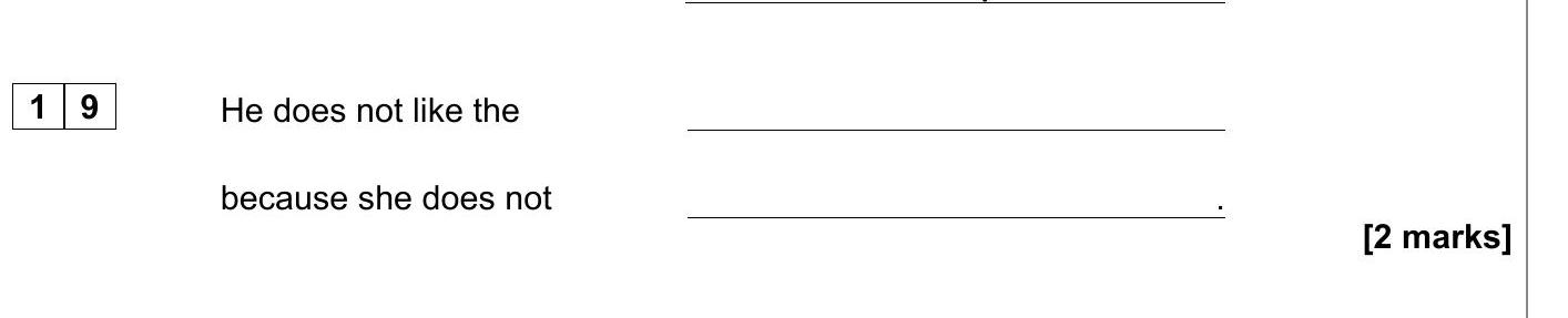 He-does-not-like-the-__________-because-she-does-not-__________.-AQA-GCSE Spanish-Question 19-2021-Paper 1.png