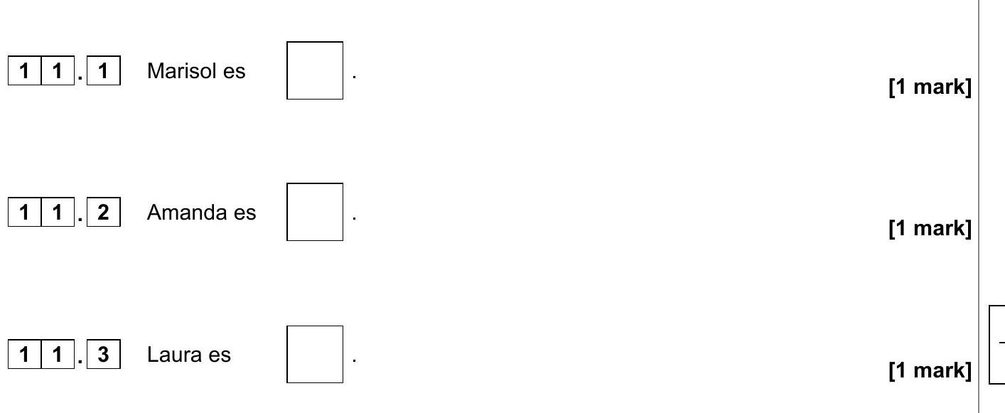 Marisol-es-__________-AQA-GCSE Spanish-Question 11-2021-Paper 1.png
