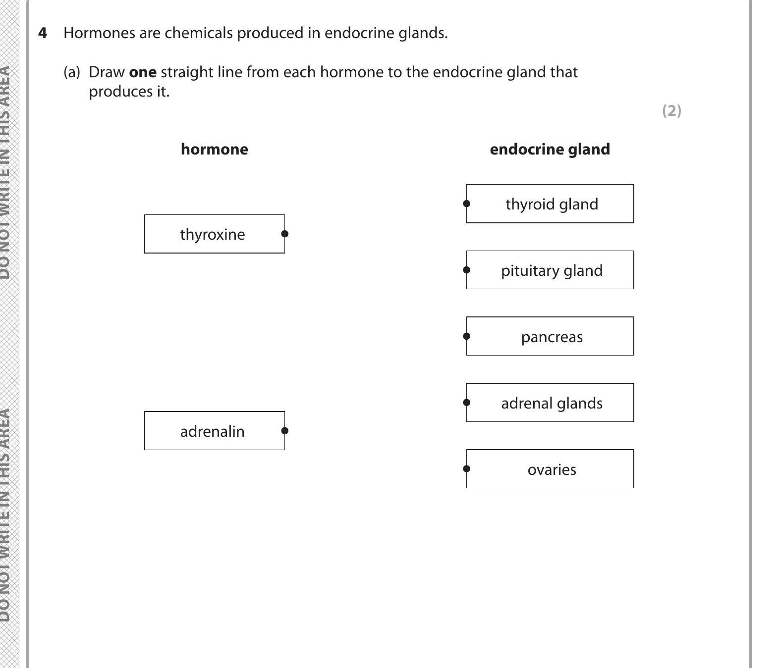 Hormones-are-chemicals-produced-in-endocrine-glands-Edexcel-GCSE Biology-Question 4-2023-Paper 2.png
