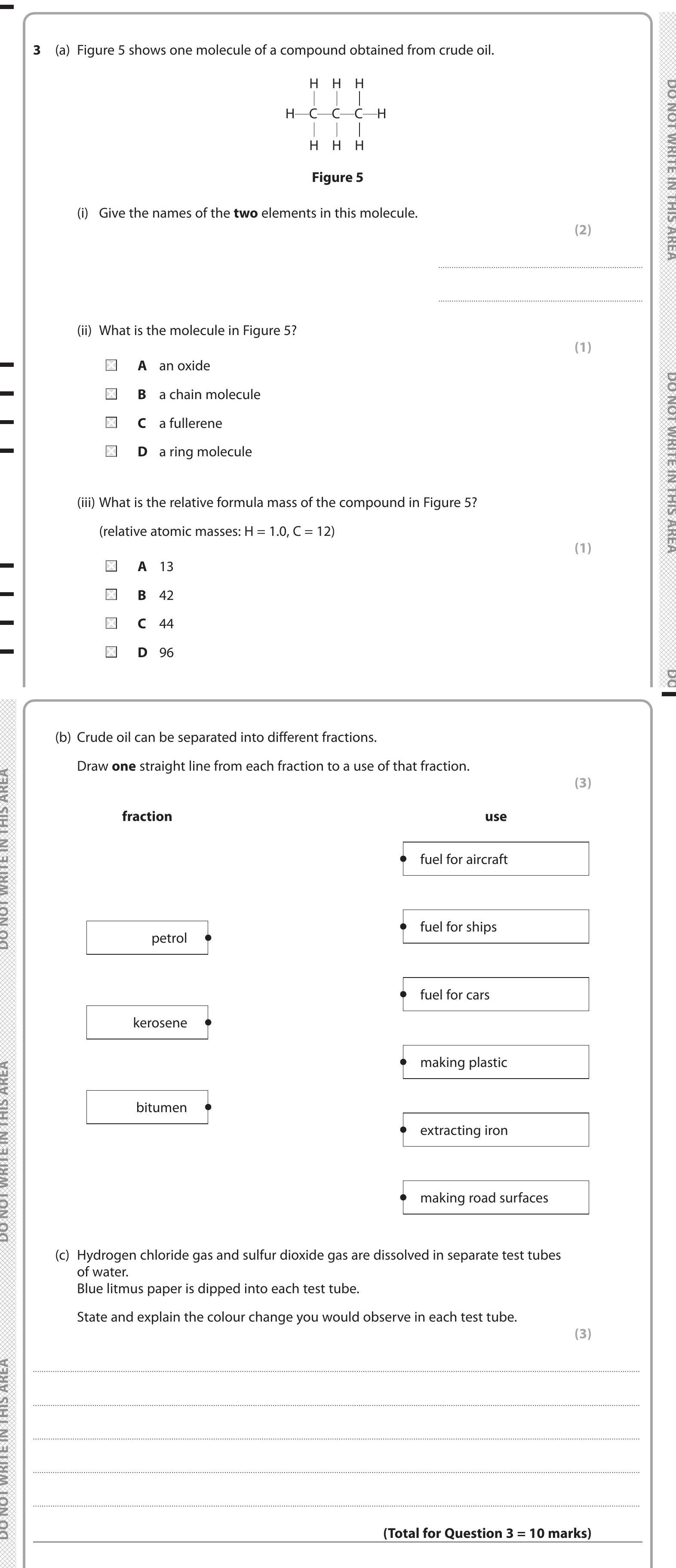 GCSE Edexcel Chemistry Combined Science Simple and Fractional ...