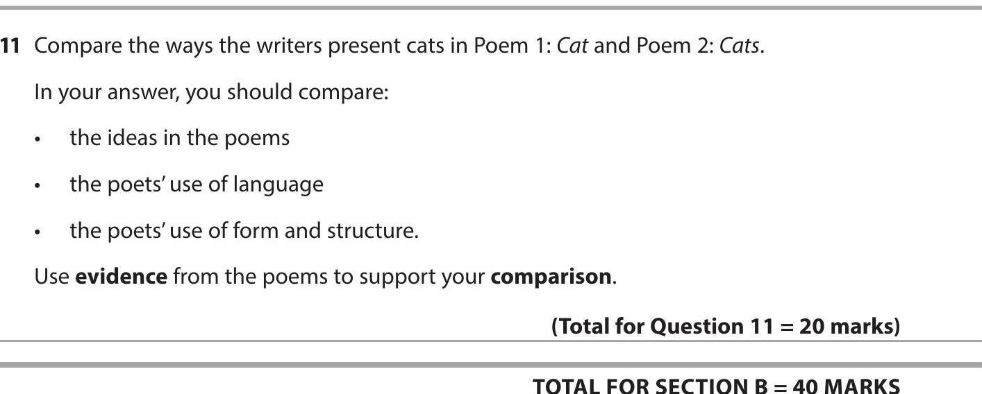 Compare-the-ways-the-writers-present-cats-in-Poem-1:-Cat-and-Poem-2:-Cats-Edexcel-GCSE English Literature-Question 11-2017-Paper 2.png
