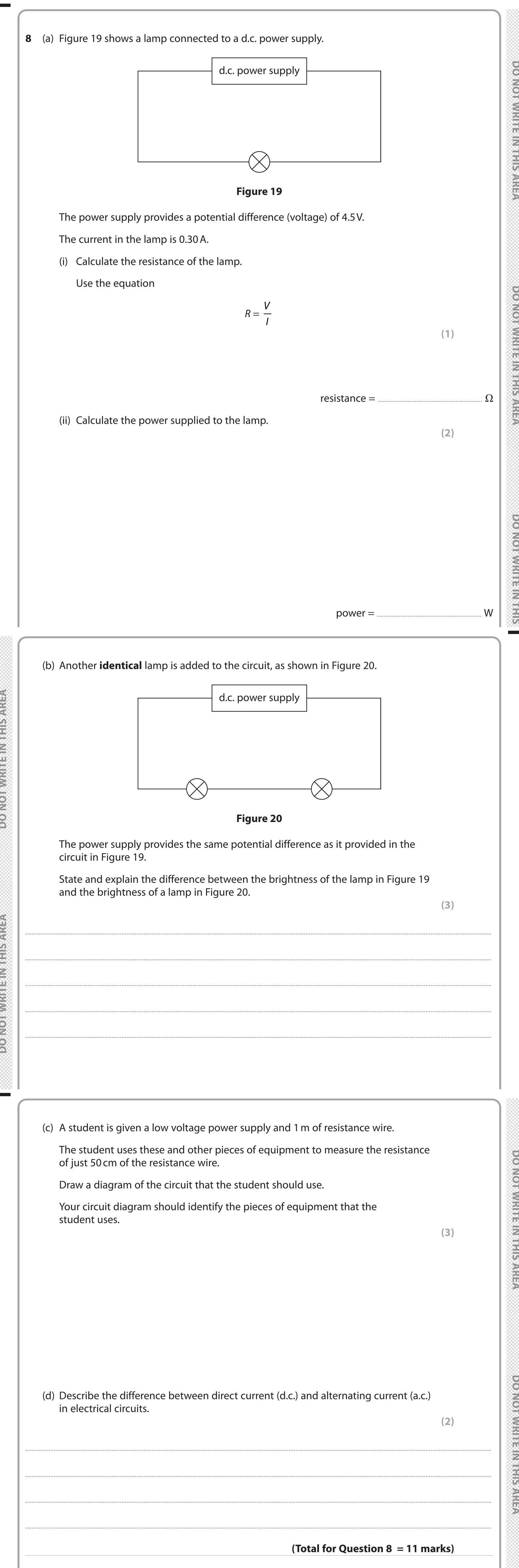 Figure-19-shows-a-lamp-connected-to-a-d.c-Edexcel-GCSE Physics-Question 8-2022-Paper 1.png