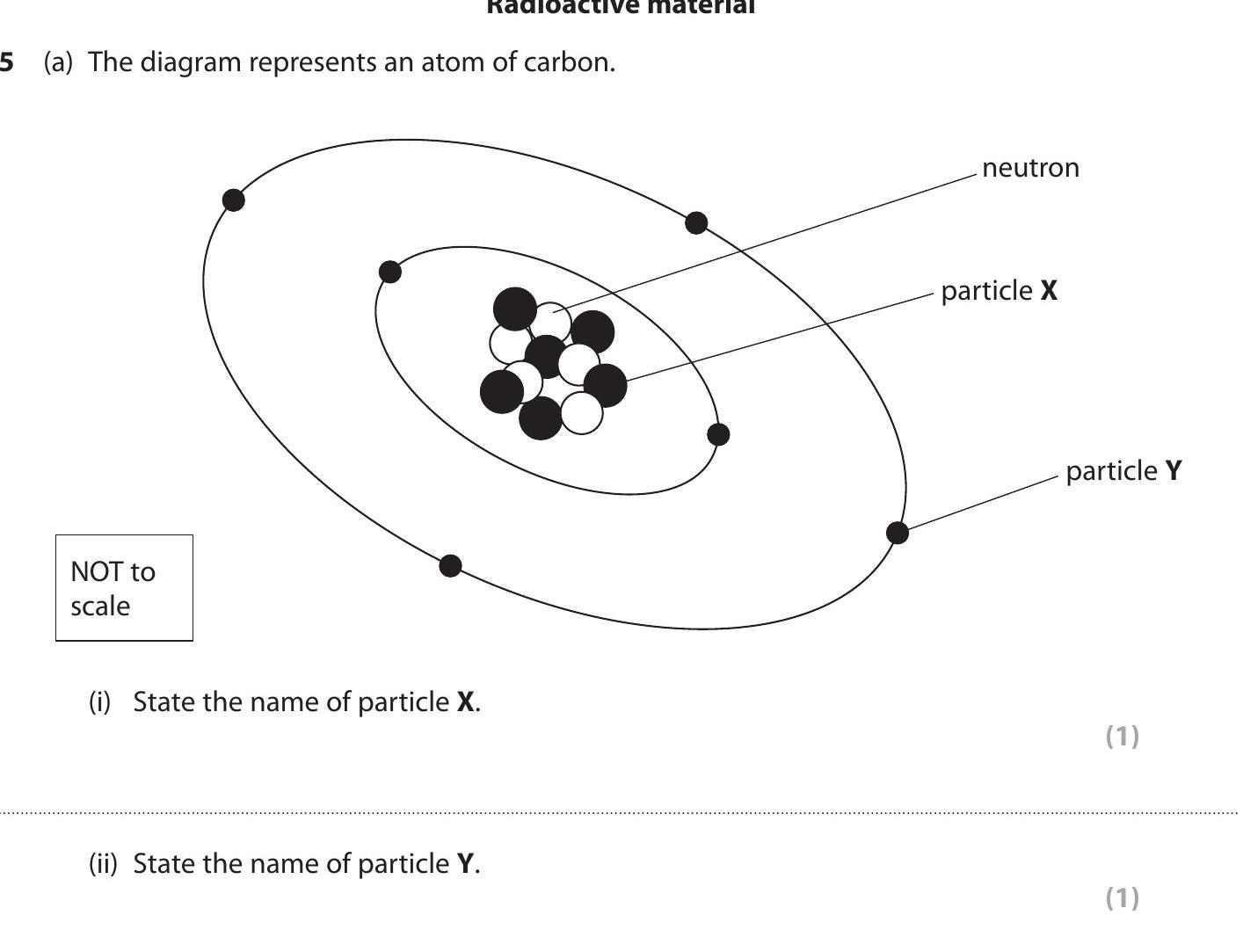 (a)-The-diagram-represents-an-atom-of-carbon-Edexcel-GCSE Physics-Question 5-2014-Paper 1.png