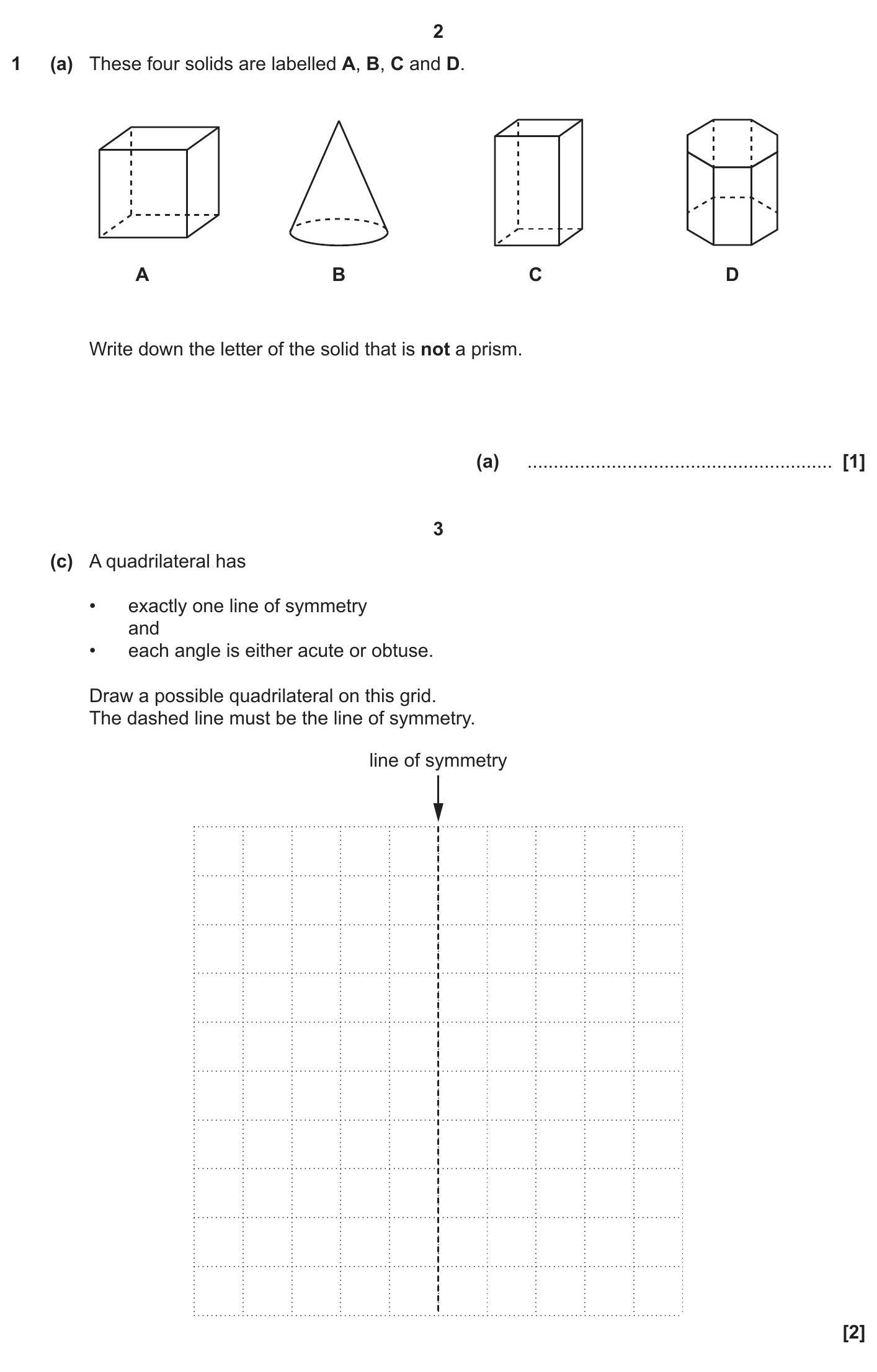 These-four-solids-are-labelled-A,-B,-C-and-D-OCR-GCSE Maths-Question 1-2023-Paper 3.png