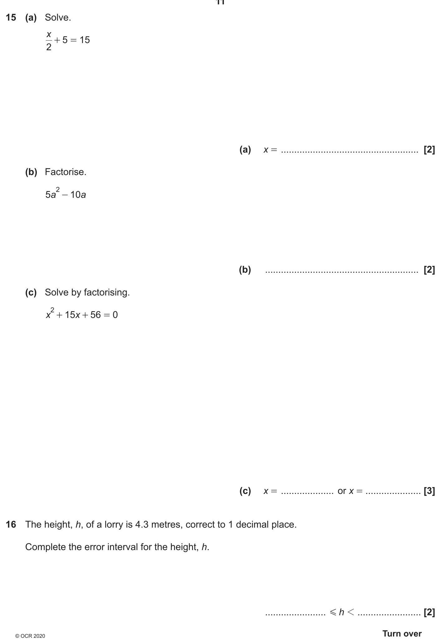 15-(a)-Solve-OCR-GCSE Maths-Question 15-2020-Paper 1.png