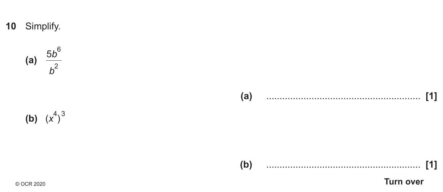 10.-Simplify-OCR-GCSE Maths-Question 10-2020-Paper 1.png