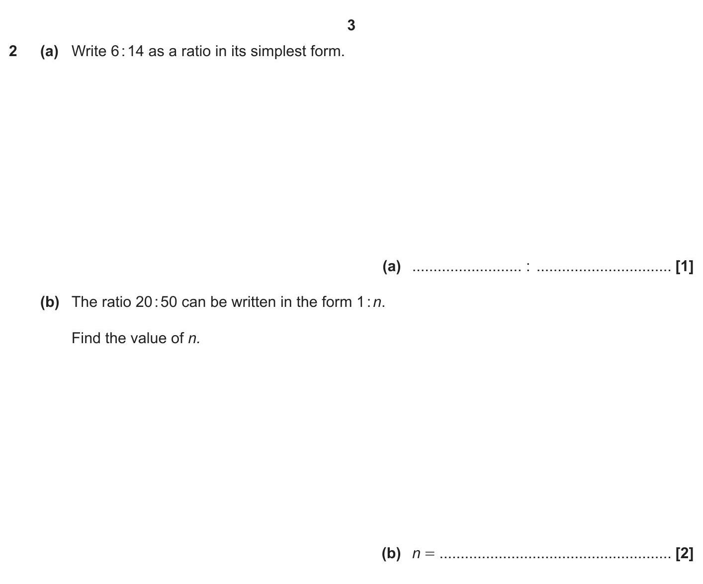 2-(a)-Write-6:14-as-a-ratio-in-its-simplest-form-OCR-GCSE Maths-Question 2-2019-Paper 1.png