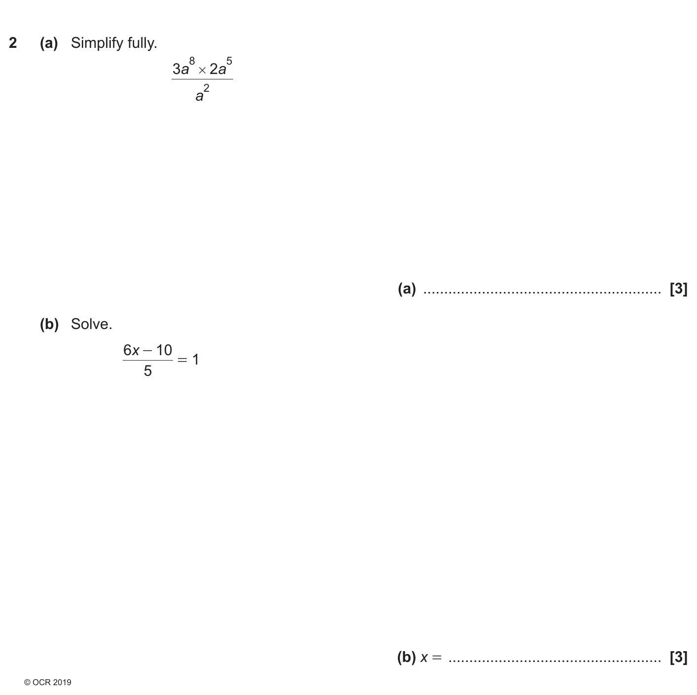 2.-(a)-Simplify-fully-OCR-GCSE Maths-Question 2-2019-Paper 5.png