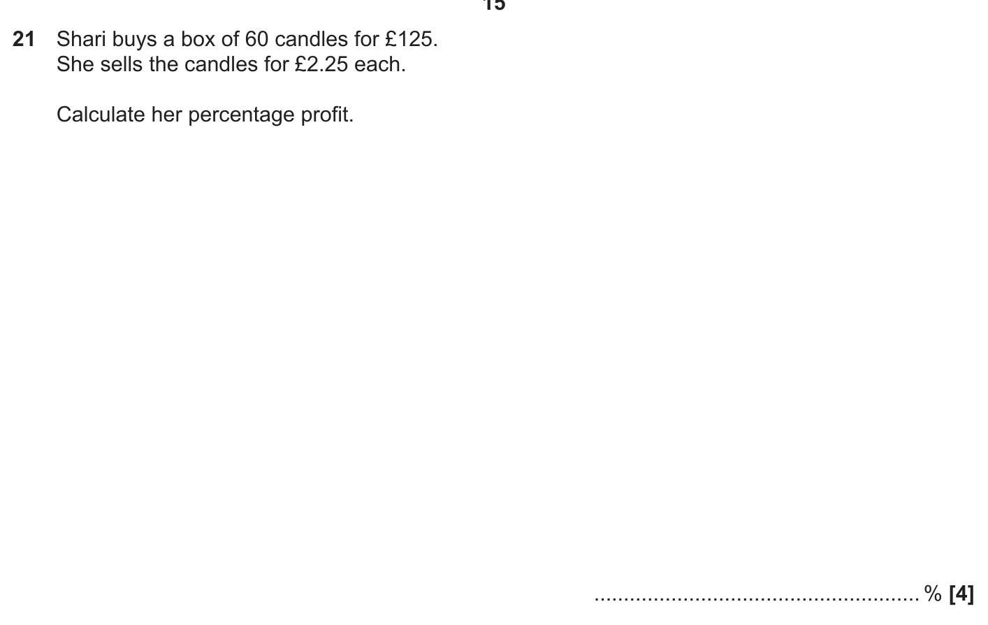 Shari-buys-a-box-of-60-candles-for-£125-OCR-GCSE Maths-Question 21-2018-Paper 1.png