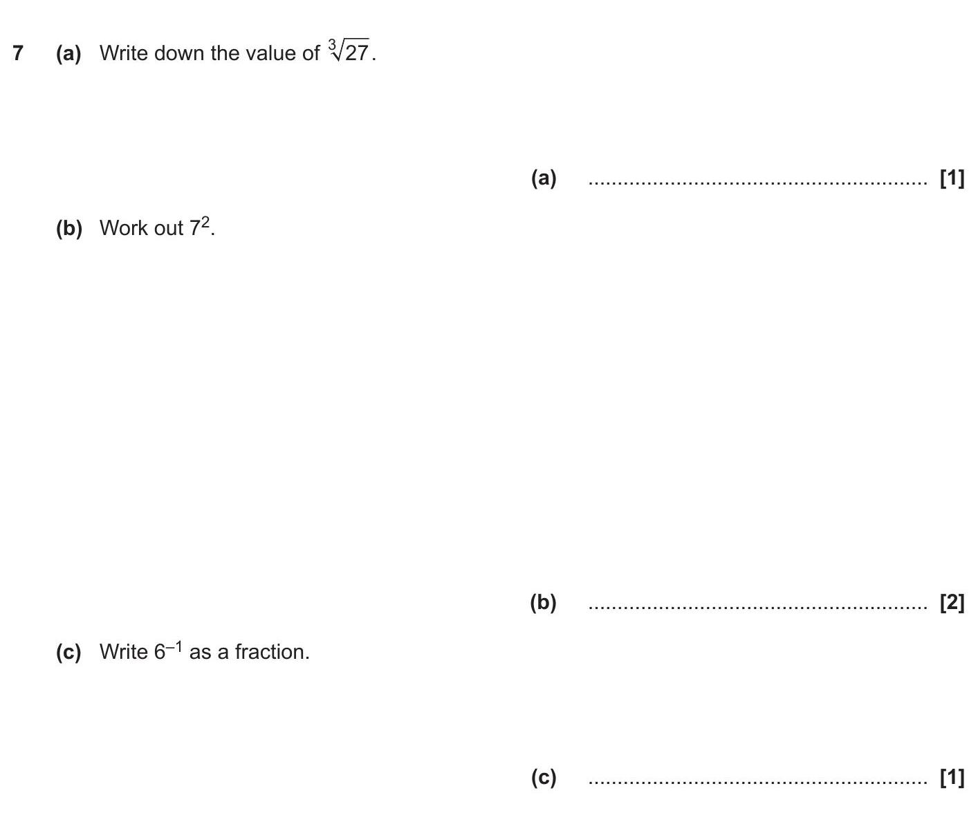 Write-down-the-value-of-\(-\sqrt{27}-\)-OCR-GCSE Maths-Question 7-2018-Paper 2.png