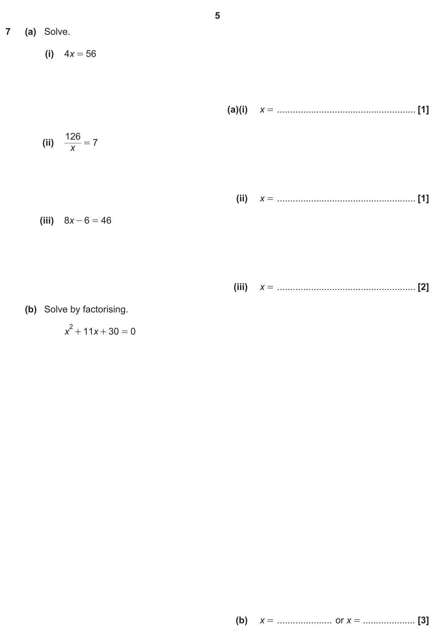 7.-(a)-Solve-OCR-GCSE Maths-Question 7-2018-Paper 1.png