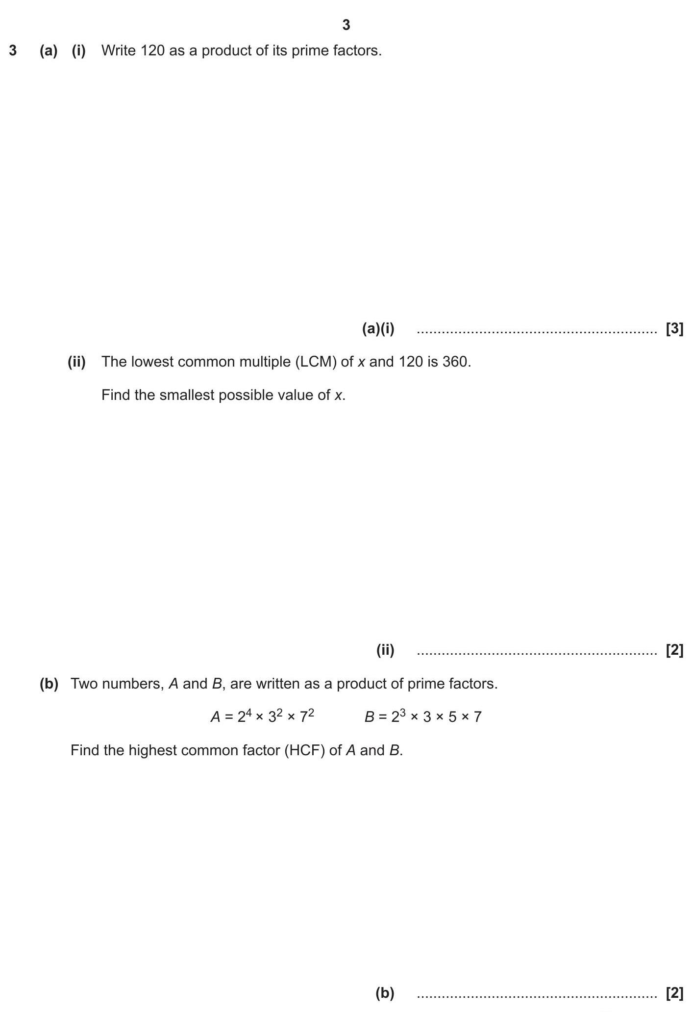 3---(a)-(i)-Write-120-as-a-product-of-its-prime-factors-OCR-GCSE Maths-Question 3-2018-Paper 1.png
