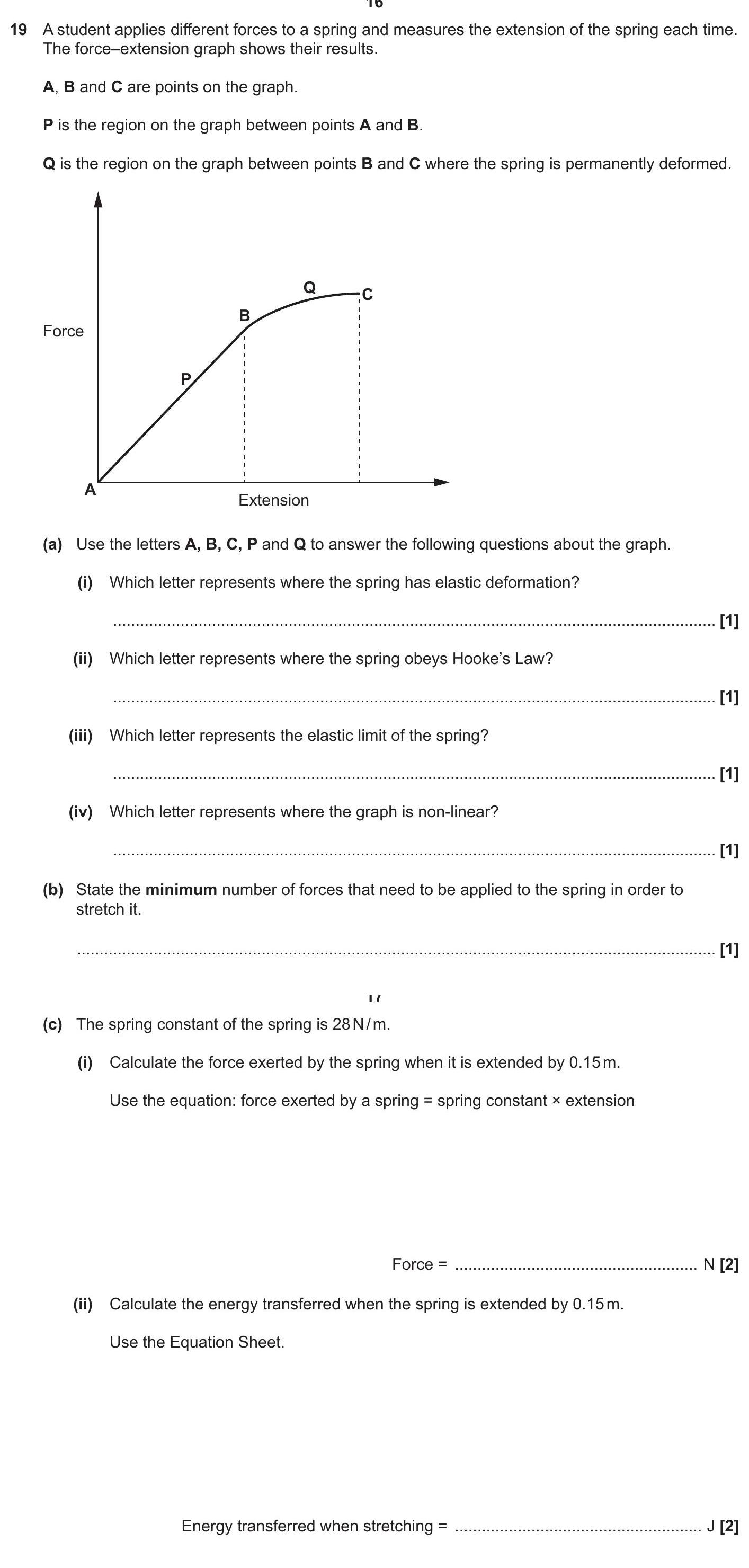 A-student-applies-different-forces-to-a-spring-and-measures-the-extension-of-the-spring-each-time-OCR Gateway-GCSE Physics-Question 19-2023-Paper 1.png