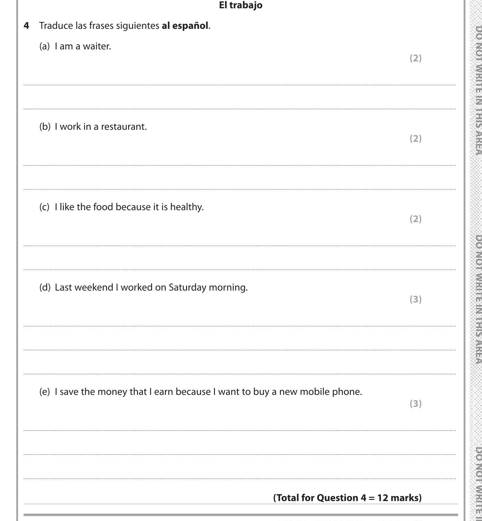 4.-Traduce-las-frases-siguientes-al-español-Edexcel-GCSE Spanish-Question 4-2018-Paper 1.png